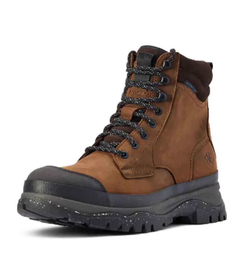 Ariat Mens Moresby Waterproof Boot Oily Distressed Brown